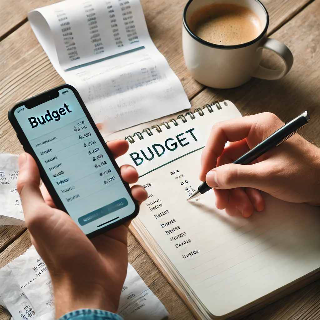 The Ultimate Guide to Personal Finance for Millennials & Gen Z 11 a person holding a phone and writing on a personal finance