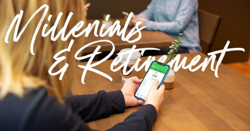 Future Forward: Millennials and the New Retirement Era 4 a person holding a phone